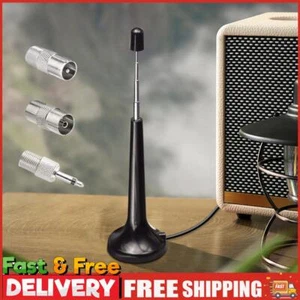 High Gains FM Telescopic Antennas with 3 Adapter 75 Ohm for Home Stereo Receiver - Zdjęcie 1 z 18