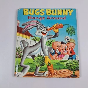 Vintage BUGS BUNNY HANGS AROUND Whitman Tell-a-Tale Book Nancy Hoag c1957 - Imagen 1 de 6