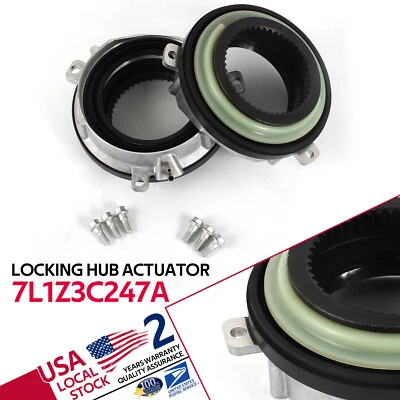 Par de actuadores de buje de bloqueo automático de calidad genuina para Ford Expedition 2003-2014 Foto 1 de 4