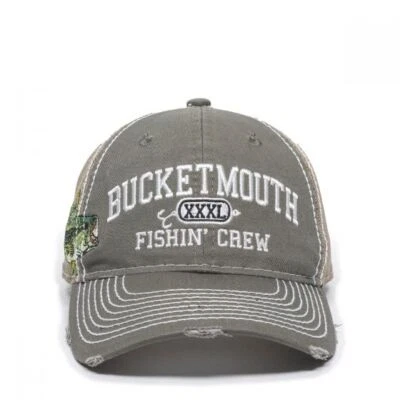 CAP -  BUCKETMOUTH FISHIN' CREW MESH BACK HAT BAS-027 24701 - Image 1 of 4