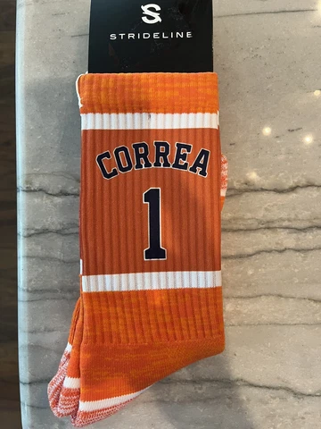 Carlos Correa Houston Astros #1 Jersey Number Socks Cover