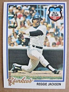 1978 Topps Baseball Karte #200 New York Yankees Reggie Jackson AL ALL STAR - Bild 1 von 6
