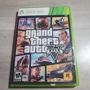 XBOX 360 Grand Theft Auto 5 V CIB Complete Map Poster Tested Works Video Game - Picture 1 of 7