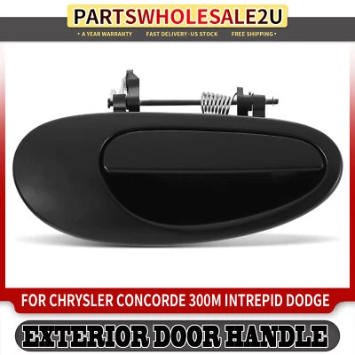 Rear Right Black Exterior Handle for Chrysler Concorde 300M LHS Intrepid Dodge - Image 1 of 4