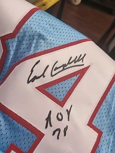 EARL CAMPBELL HANDSIGNIERTES HOUSTON OILERS TRIKOT ZERTIFIZIERT Limited Edition 14/34 - Bild 1 von 3