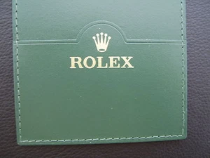 ROLEX LEDERMÄPPCHEN - LAGERWARE / NOS - GRÜN - REF.-NR.: 30.01.34 - WALLET - Picture 1 of 3
