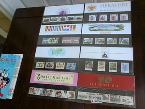 Royal Mail Mint Stamps  lot of 8 different cards stamps ,edition 1984,lot#14 - Picture 1 of 10