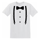 Garnitur i krawat Dziecięcy T-shirt Smoking Biały garnitur Tshirt Fantazyjny Urodziny Moda Prezent