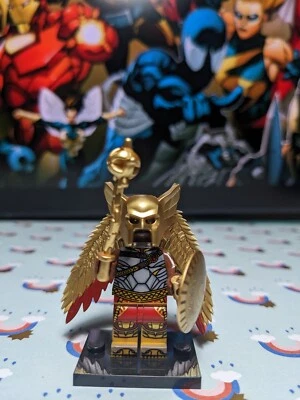 HAWKMAN BLACK ADAM MINIFIG FIGURE DC Superheroes 3rd party LEGO  - Image 1 of 3