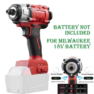 Brushless 400Nm Cordless Impact Wrench for Milwaukee 18V Battery 1/2" Electric - Picture 1 of 12