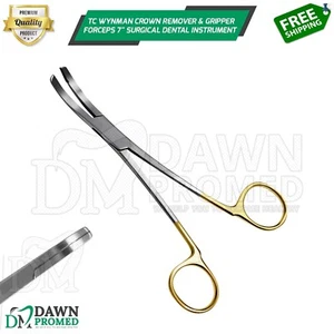 Removedor de corona y pinza fórceps TC Wynman instrumento dental de 7" grado alemán - Imagen 1 de 8