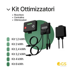 Kit ottimizzatori per fotovoltaico 1.2 kW, 2 kW, 2.4 kW, 3.2 kW, 4 kW, 6 kW - Foto 1 di 61