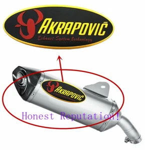 Motorcycle 3D Exhaust Pipe Sticker Heat-resistant Akrapovic Emblem Raing Decal - Bild 1 von 3