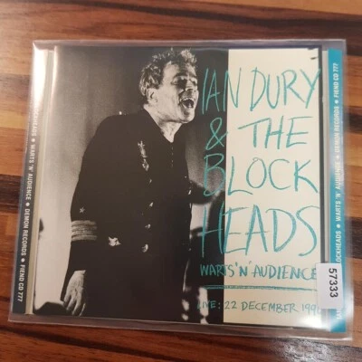IAN DURY & BLOCKHEADS: Warts 'n' Audience (Live 1990)    > EX/VG+(CD) - Bild 1 von 2
