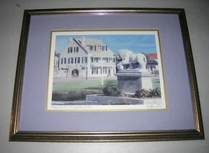 Robert E. Kennedy "Statue of a Lion, St. Augustine" Limited Signed Lithograph - Picture 1 of 6