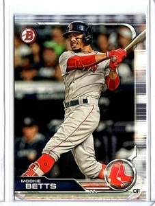 MOOKIE BETTS Boston Red Sox 2019 Topps Bowman PAPER #50 2018 AL MVP!!! - Picture 1 of 2