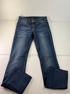Joes Jeans Womens 25 Curvy Boot Cut Med Wash Blue Jeans Hemmed 27x28 EUC! - Picture 1 of 8