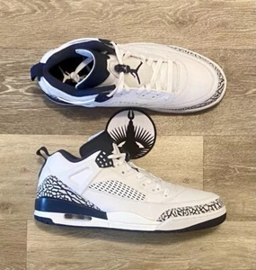 Nike Air Jordan Spizike Low ‘Obsidian’ Pure Platinum FQ1759-104 Men's Size 10.5 - Picture 1 of 11