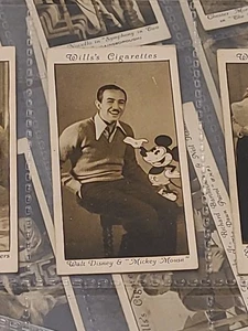Wills Cinema Stars 3rd Series set of 50 1931 Walt Disney & Mickey Mouse - Picture 1 of 6