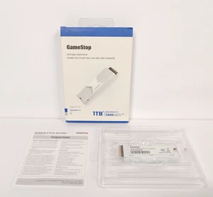 Used GameStop Storage Expansion NVMe M.2 PCIe Gen 4x4 SSD w/ Heatsink (1TB) - Picture 1 of 10