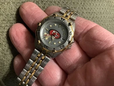 "Reloj de cuarzo San Francisco 49 Ers NFL logoart para mujer nuevo ajuste de bateo a muñeca de 7""" Foto 1 de 4