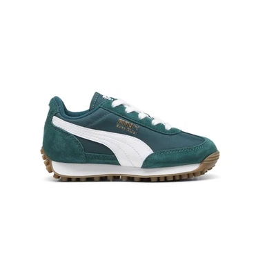 Zapatillas informales verdes PUMA Easy Rider vintage con cordones para niños pequeños 399372 Foto 1 de 4