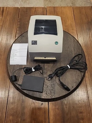 Zebra Thermal Transfer Label Printer TLP 2844 2844-10301-0001  w/ Power supply - Image 1 of 4