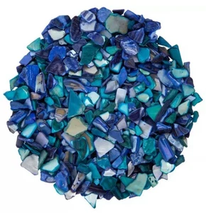 Carcasas trituradas verde azulado-aqua-púrpura para artesanía y resina bolsa de 1 lb - Imagen 1 de 6