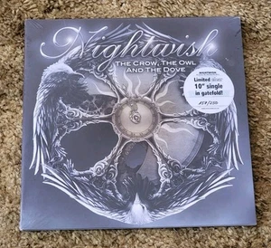 NIGHTWISH Crow , Owl And Dove Ltd Clear Vinyl 10" 157/250 Sealed 2012 Press - Picture 1 of 3