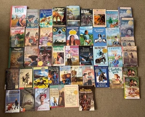 Huge Lot of Children's Literature Reading Chapter Books Fiction Classics Homesch - Picture 1 of 6