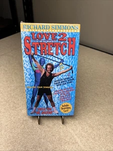 New/Sealed Workout VHS  (1997) Richard Simmons  Love 2 Stretch - No Stretch Cord - Picture 1 of 3