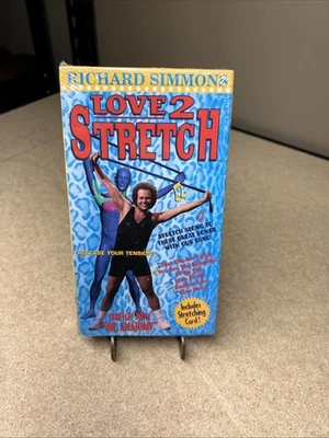New/Sealed Workout VHS  (1997) Richard Simmons  Love 2 Stretch - No Stretch Cord - Image 1 of 3