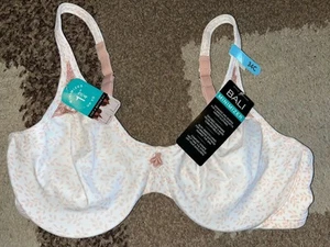 NWT Bali Passion for Comfort Floral Minimizer Underwire Bra 34C $48 - Picture 1 of 2