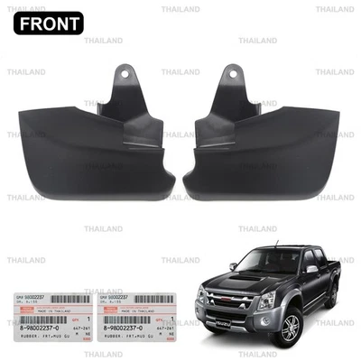 Pair Front 4wd Mud Flap Splash Guard Fits Isuzu/Holden D-Max Rodeo '03 - '11 - Image 1 of 4