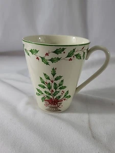 Tazza da tè caffè Lenox Agrifoglio in cesto americana di design 'HOLIDAY' -EUC -SPEDIZIONE GRATUITA - Foto 1 di 6