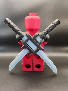 Deadpool with swords 9” Custom Printed figure - Picture 1 of 3