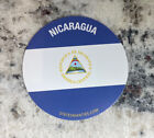 Nicaragua Landesflagge Wasserflasche Laptop Vinyl Aufkleber Staatsmann Krawatte