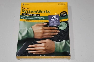 NEW - SEALED - NORTON SYSTEMWORKS 2006 BASIC EDITION WITH UTILTIES & OPTIMIZER ! - Image 1 of 2
