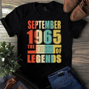 September 1965 The Birth of Legends Vintage Unisex T-Shirt - Bild 1 von 1