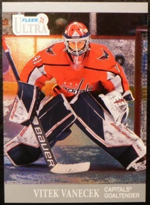 2021-22 21/22 Fleer Ultra RETRO 30th Anniversary A-1 Vitek Vanecek Capitals - Picture 1 of 2