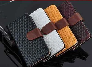 Apple IPhone 6 PLUS Weave effect leather wallet / High quality / **UK Seller** - Picture 1 of 6