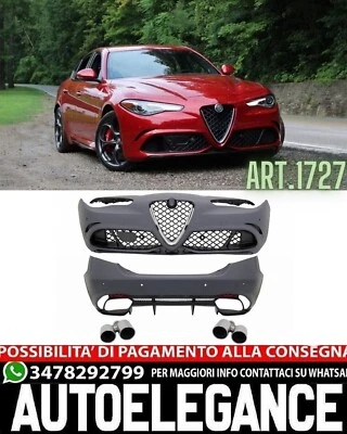 Bodykit Adecuado Para Alfa Romeo Giulia Giulietta Look Diseño Look Quadrifoglio - Imagen 1 de 4