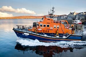 Relief Lifeboat ' Beth Sell ' Lifeboat Postcard at Lerwick