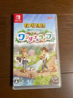 Hervest Moon Welcome! Wonderful Life Nintendo Switch Marvelous with Case Japan 1 - Image 1 of 3
