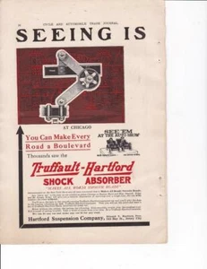 1911 Truffault-Hartford Shock Absorber Color 2 page Print-Ad/ Great Art - Picture 1 of 1