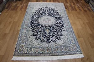 ALFOMBRA NAIN MUY FINA LANA Y SEDA CON FINO DISEÑO FLORAL 215 x 130 CM - Imagen 1 de 20