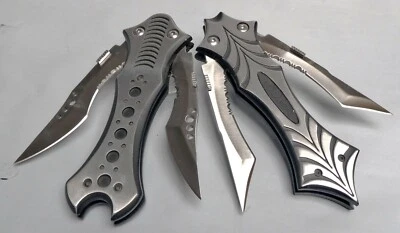 2 pcs  Pocket folding knife Camping, FLYING FISH design TA26 & TA24 COLLECTABLES - image 1 of 4