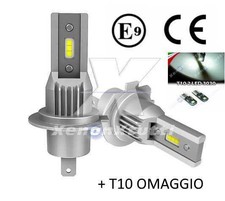 Kit LED H7 CANBUS 10000LM 6000K 2x Lampadine OMOLOGATE E9 SLUX + T10 OMAGGIO