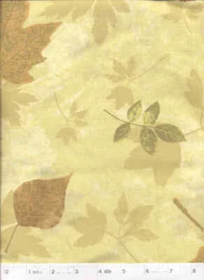 Fall Leaves Shimmer Quilt Fabric - 1 Yard - Image 1 of 3