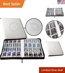 TCG Binder - White, 16 Pocket Side Loading Card Binder, Compatible with Pokem... - Picture 1 of 7